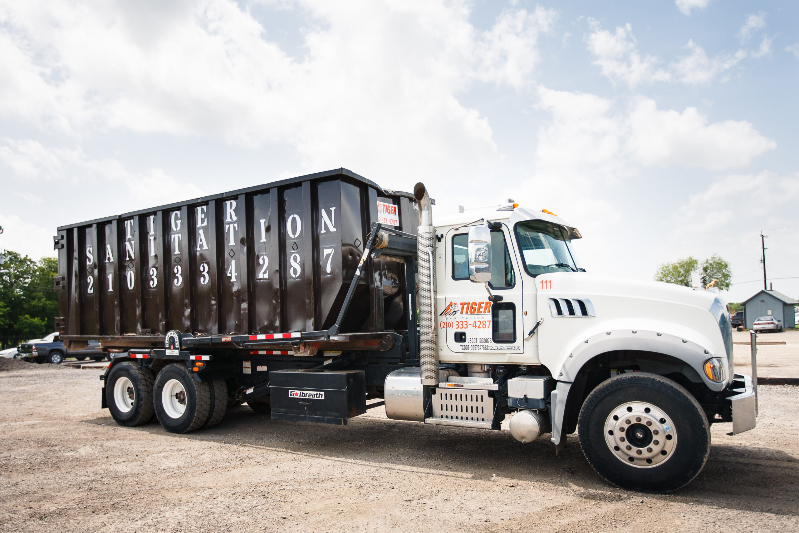 Roll Off truck with container - Roll Off