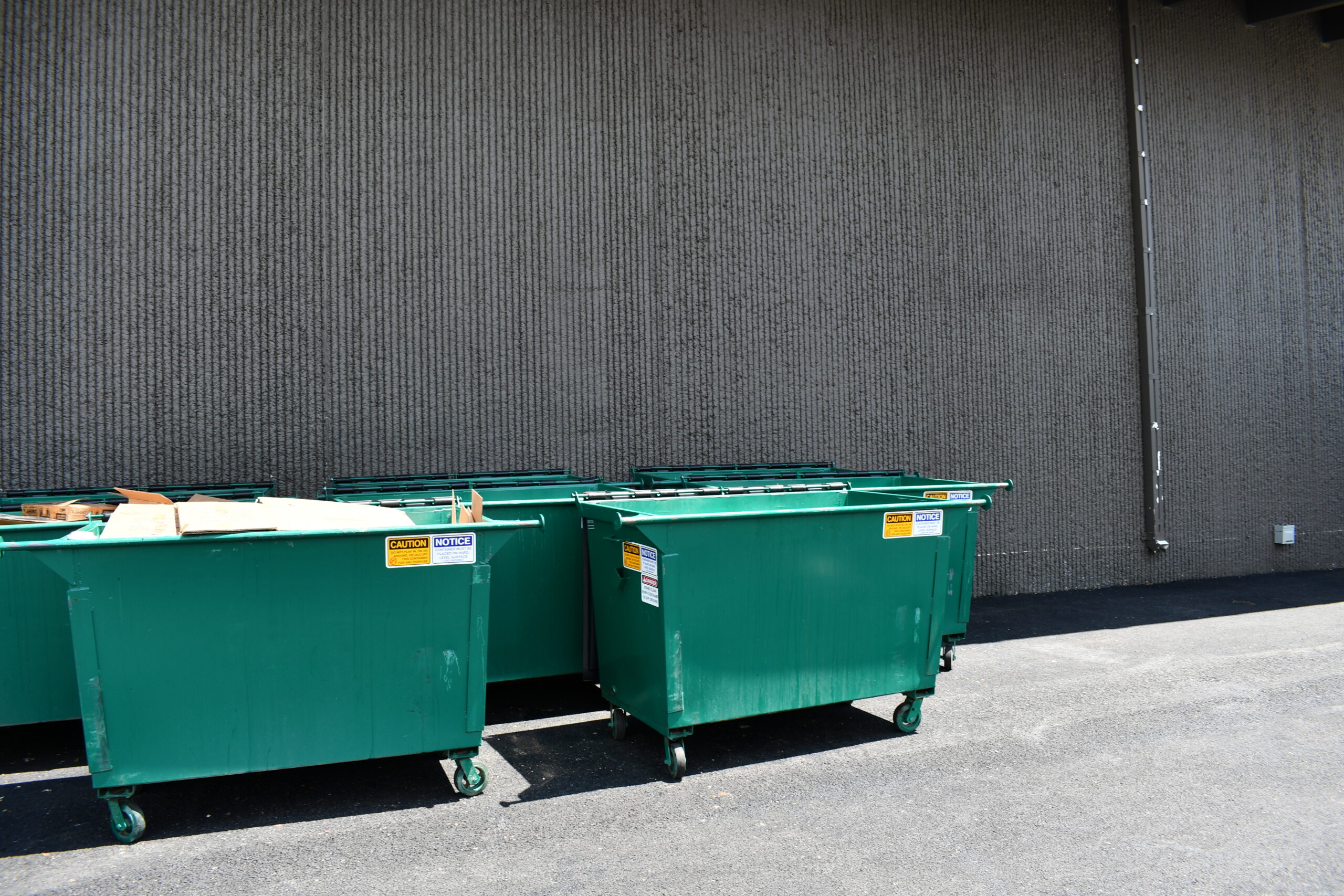 roll off trash containers